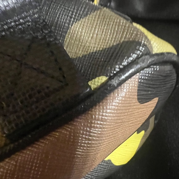 RARE Michael Kors Jet Set Acid Lemon & Green Camo Backpack - Picture 9 of 13